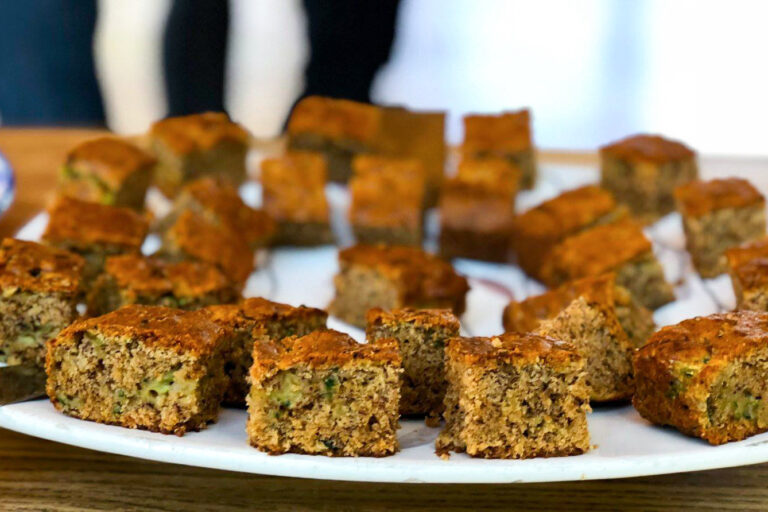 plate of quick breads.